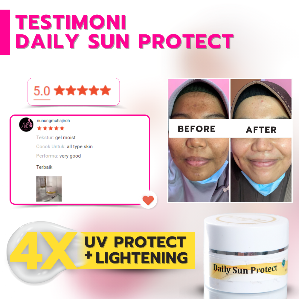 Testimoni Daily Sun protect