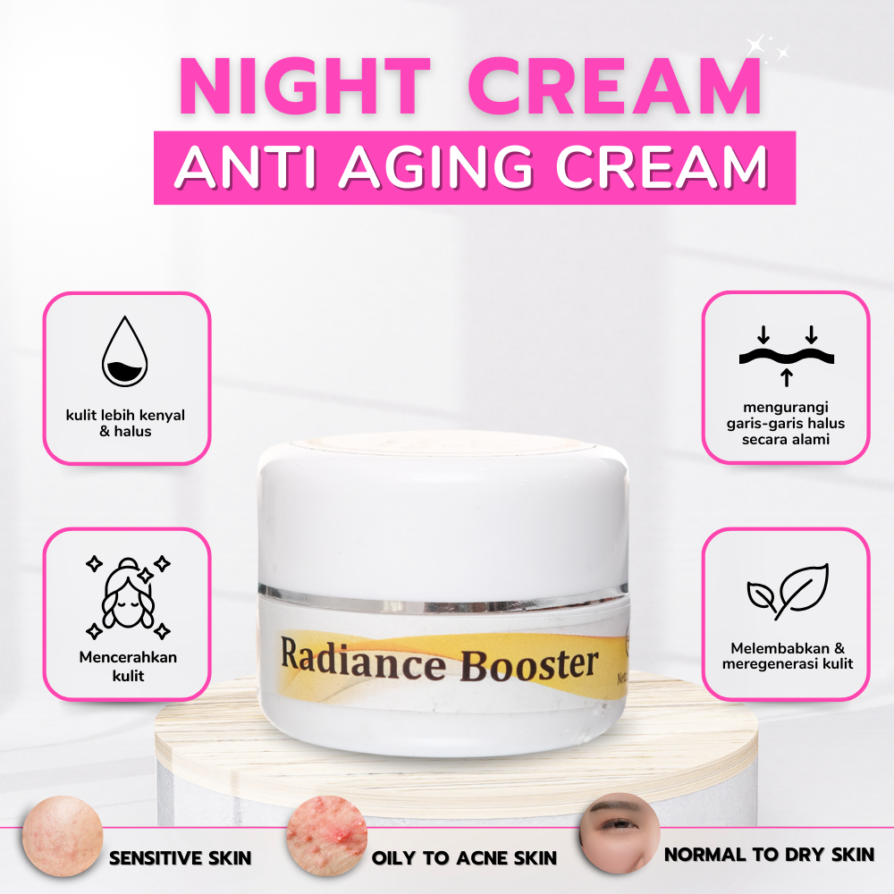 Radiance Booster Night Cream - Wima Aesthetic